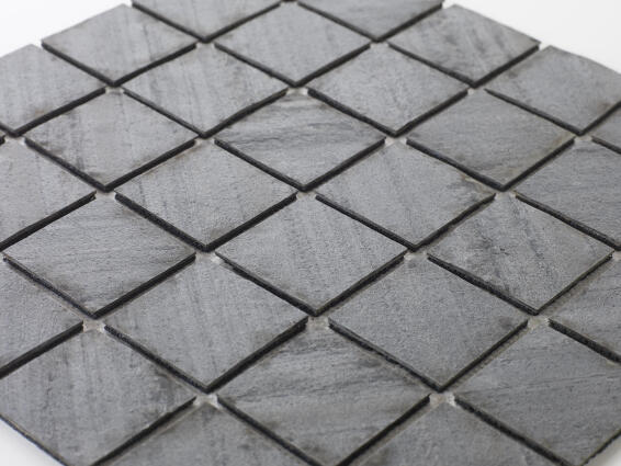 Mosaic natural stone - 5 x 5 cm -roll 100 x 50 cm - 915 Graphite