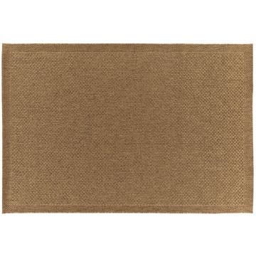 Rug indoor /outdoor polypropylene natural with border rectangle 160 x 230cm emma inspire