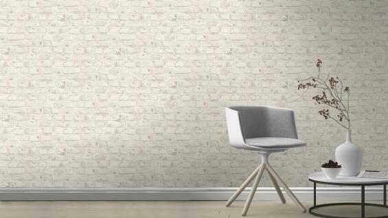 Rasch Imitation Industrial Brick Wallpaper 10.5x53cm
