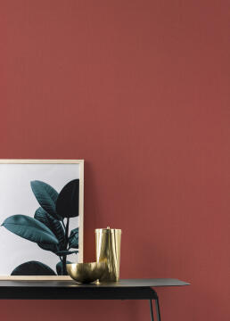 Wallpaper Plain Linen Red 10.5m x 53cm