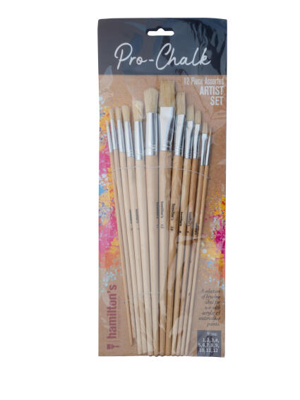 Artist Brush PRO-CHALK Set Of 12