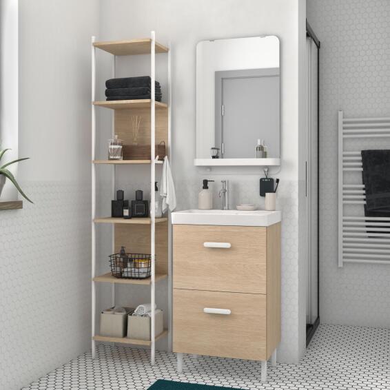 Sensea Easy Wall Hung Mirror Cabinet 1Door W50cmxH70cm