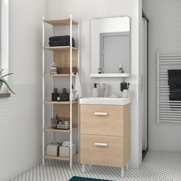 Sensea Easy Wall Hung Mirror Cabinet 1Door W50cmxH70cm