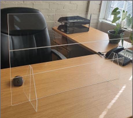 Clear Acrylic Screen T3mm x W500mm x L600mm