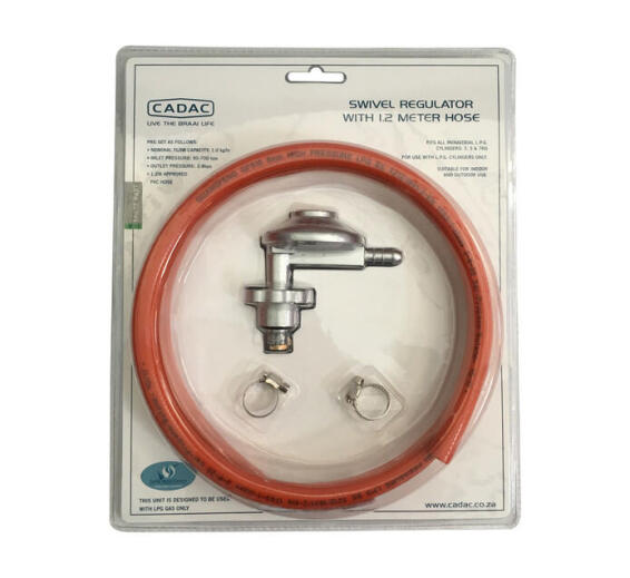 Regulator Swivel & Hose Kit CADAC Orange 1.2m