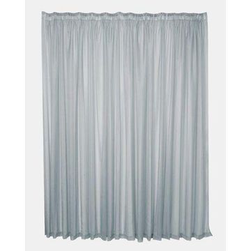 Taped plain voile curtain grey 500x250