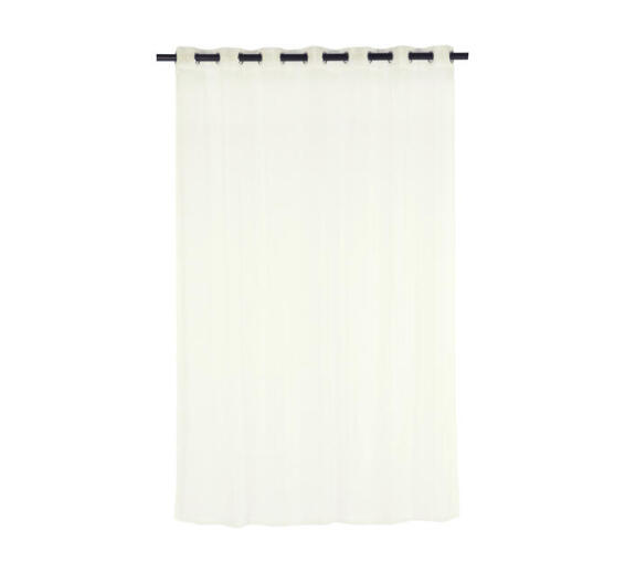 Eyelet plain voile curtain cream 230x223
