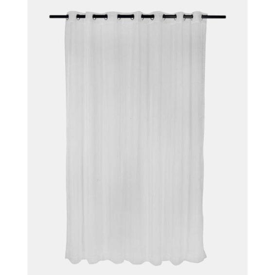 Eyelet plain voile curtain white 230x250