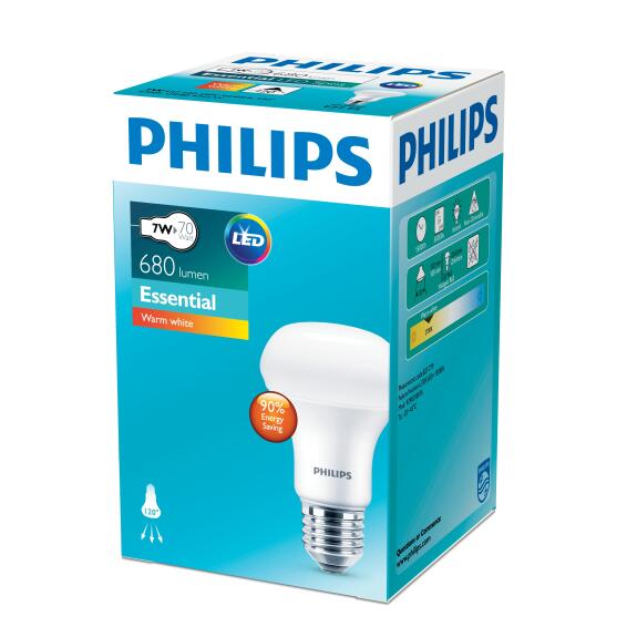 ess led light bulb R63 7w E27 warm white