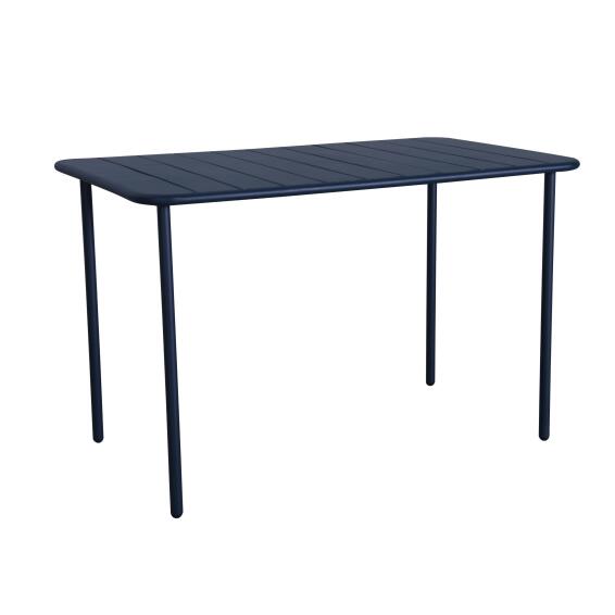 Café Steel Patio Table Neptune Blue L170cmxW112cm (Excluding Chairs) 