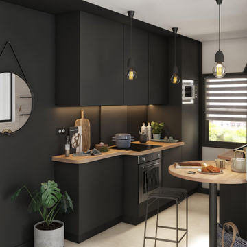 Delinia Kitchen Door Soho Black L60Cm X H64Cm