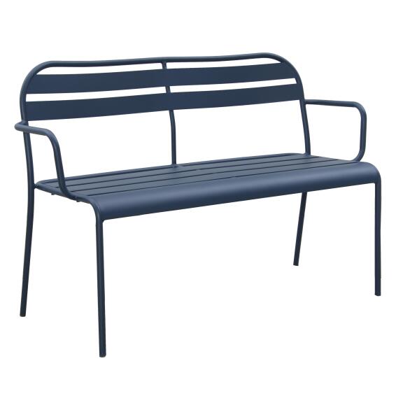 Outdoor Bench Cafe Steel 118Cm Agave Green