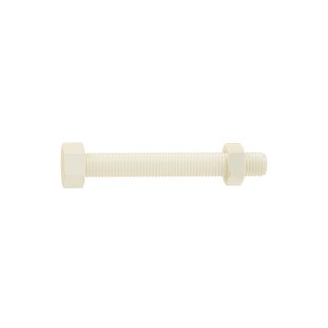 HEX SCREW AND NUT NYLON 5X30 10P