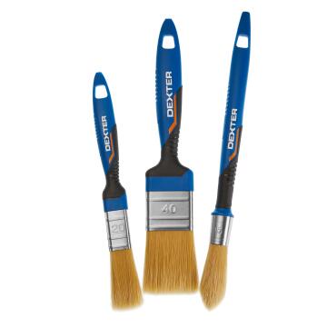 Brush kit 1x sash 15mm - 2x flat 20 and 40 mm universal DEXTER