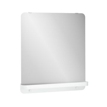 Sensea Easy Mirror With Metal Shelf White Mat W70cmxD9cmxH79cm