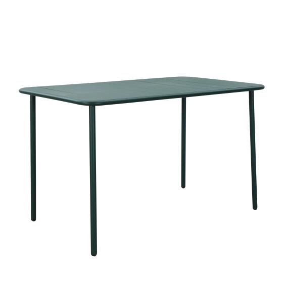 Café Steel Patio Table Kaki Green L120cmxW70cm (Excluding Chairs)