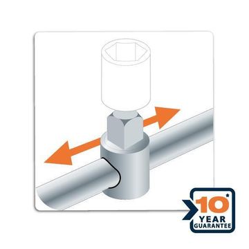 Universal Handle Socket DEXTER 1/4 150mm