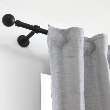 Inspire curtain pole graph/facto mat black d20 300cm