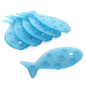 Anti slip fish pvc blue