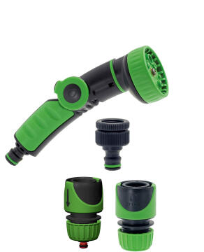 Irrigation, Sprayer Set of 4, GF, 8 Jet Sprayer, 2 Connectors, Tap Adaptor