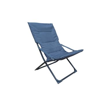 Marsella Steel & Textile Patio Chair Anthracite L82cmxD64cmxH93cm 