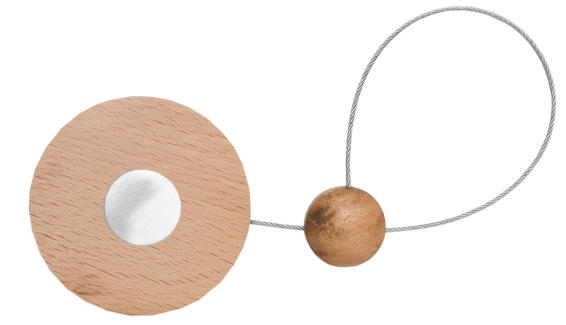 Curtain Tie Back Magnetic Beech Disc