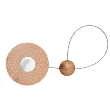 Curtain Tie Back Magnetic Beech Disc