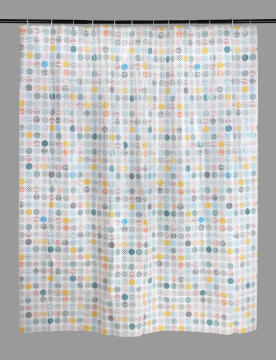 Shower Curtain SENSEA Dot Peva white 180X200CM