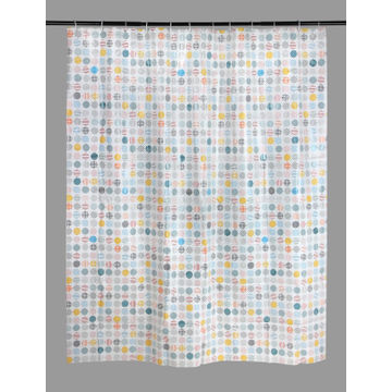 Shower Curtain SENSEA Dot Peva white 180X200CM