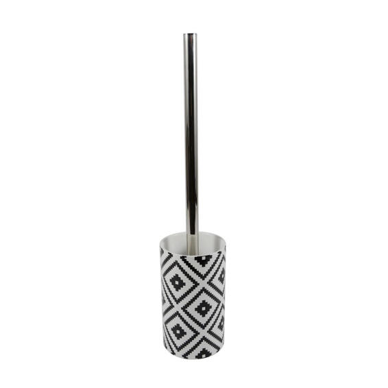 Toilet Brush Holder Ceramic SENSEA Ethnic White