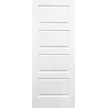 Interior Door Hollow Core Deep Moulded 4 Panel Horizontal Primed White w813 x h2032mm