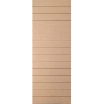 Interior Door Hardboard Horizontal Grooves w813xh2032mm