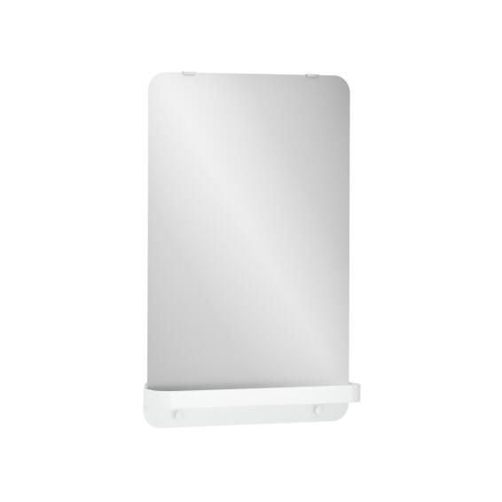 Sensea Easy Mirror With Metal Shelf White Matt W50cmxD9cmxH78cm