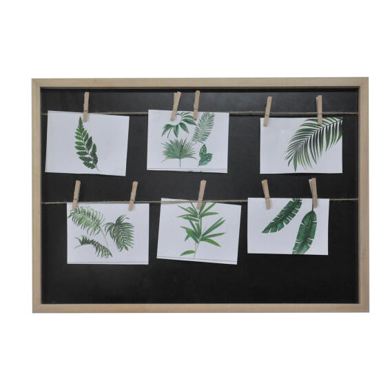 Frame natural black board/rope 40x60x2cm
