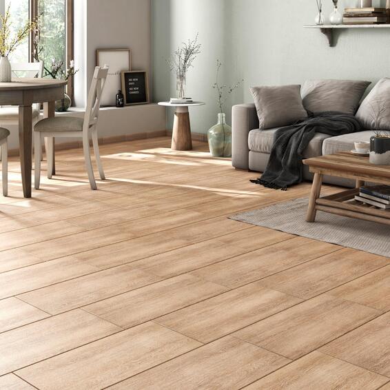 Floor Tile Porcelain Medio Branch Wood Natural L60cm x W30cm (1.5m2/box