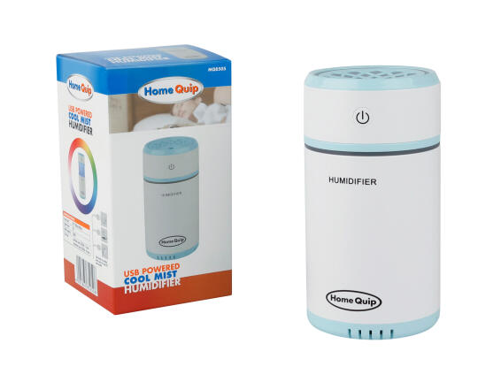 Humidifier cool mist homequip usb white & blue 300ml