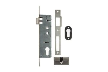 Latch & deadlock with cylinder 35mm L&B security