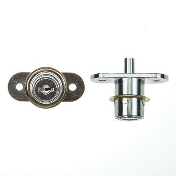 Cabinet push lock chrome polish 19mm L&B security