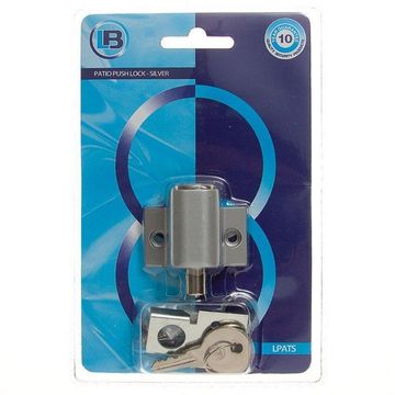 Patio door lock silver L&B security