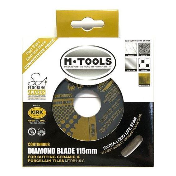 M-Tools 115mm Diamond Blade -Continuous