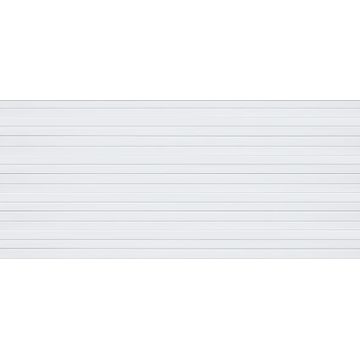 Garage Door Sectional Aluminium Stripe White-Double-w4880xh2140mm