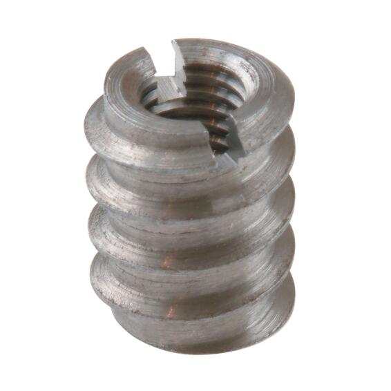 M10 x 18mm Threaded Screw In Inserts for Plastic Self Tapping Zinc Plated