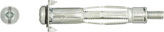 Interset cavity fixing M6x52mm 6pc rawlplug