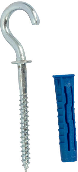 Universal nylon plugs and hooks 6x30mm 10pc rawlplug