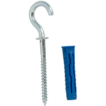 Universal nylon plugs and hooks 6x30mm 10pc rawlplug