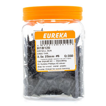 drywall eureka screw coarse thread 3.5x 25mm #6 q:350