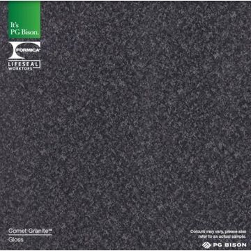 PG  Bison Kitchen Countertop Laminate L360Cm X D60Cm X H3,2Cm Comet Gloss
