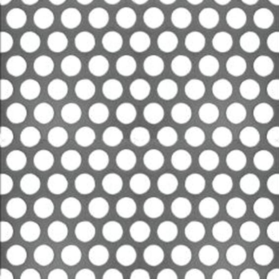 Metal sheet round punched steel 1000x500mm arcansas