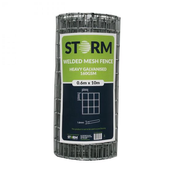 Welded Mesh Fence 0.6mx10M, 25X25mm