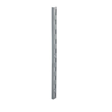 Wall upright Mackie double slots silver 995MM